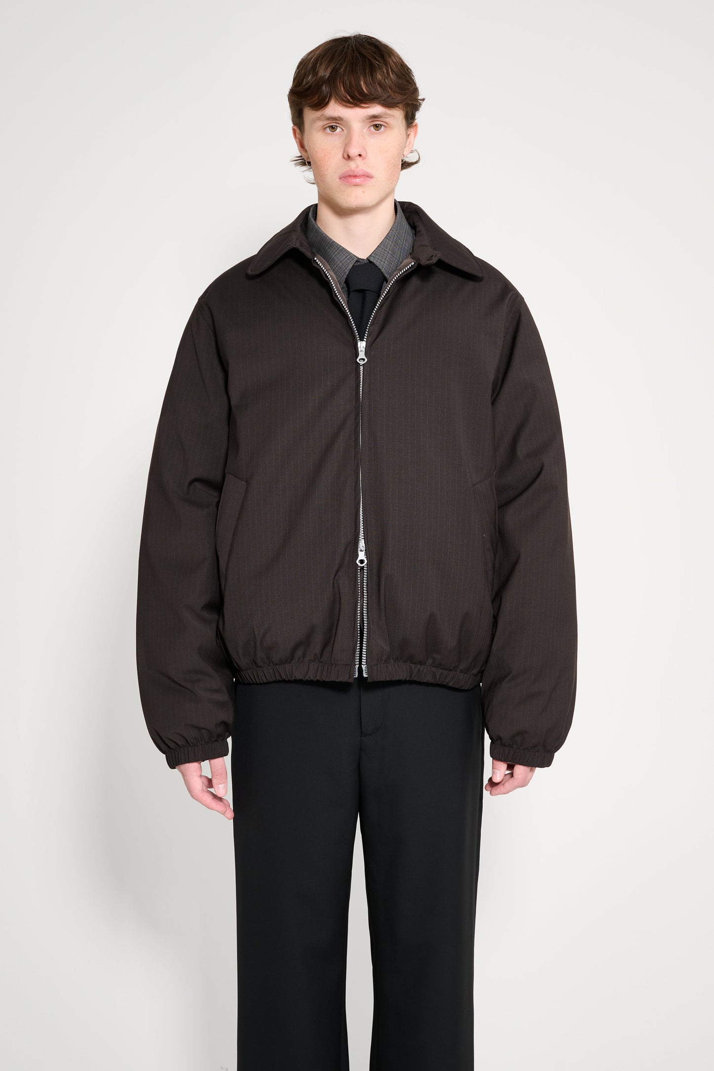 Our Legacy Avenue Puffa Churchill Stripe Membrane Wool