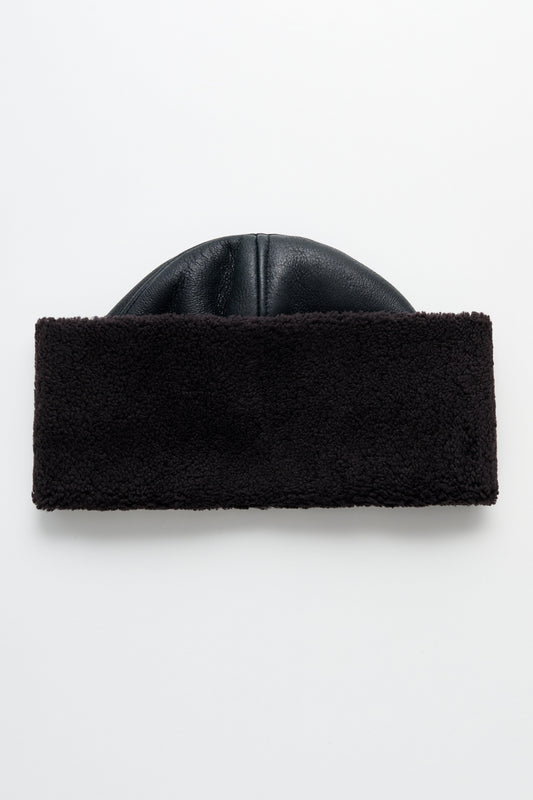 Our Legacy Blizzard Hat Dark Brown Aviator Shearling