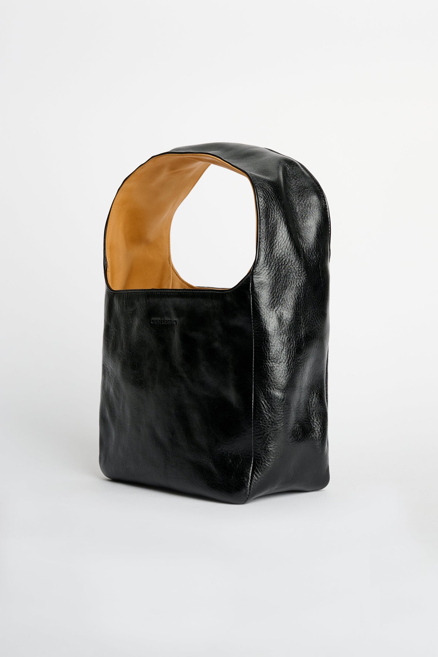 Our Legacy Brick Bag Black Leather