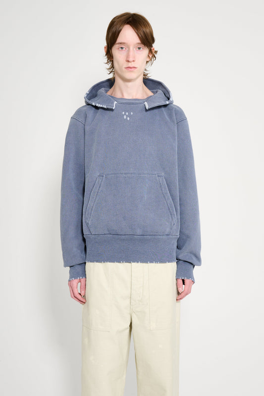 Our Legacy Relic Hoodie Blue 1000 Points Print