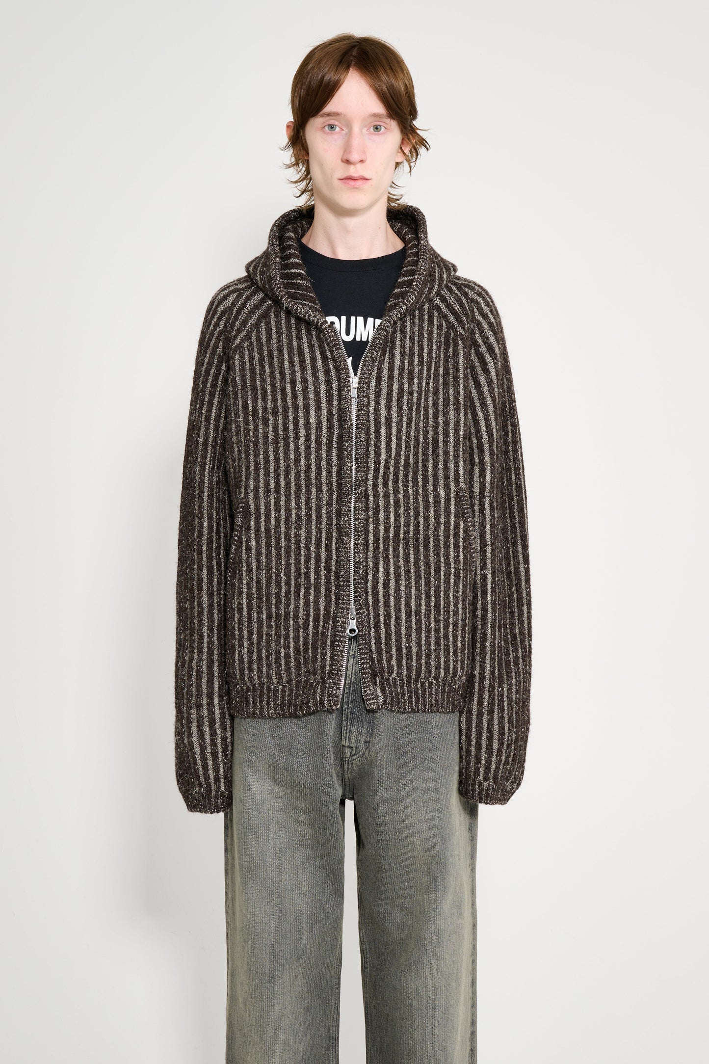 Our Legacy Level Hood Vanise Brown Stripe Isels Wool