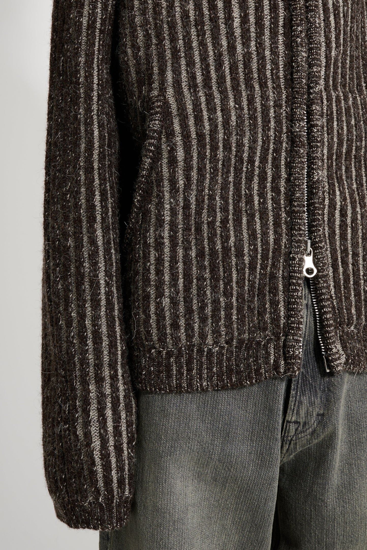 Our Legacy Level Hood Vanise Brown Stripe Isels Wool