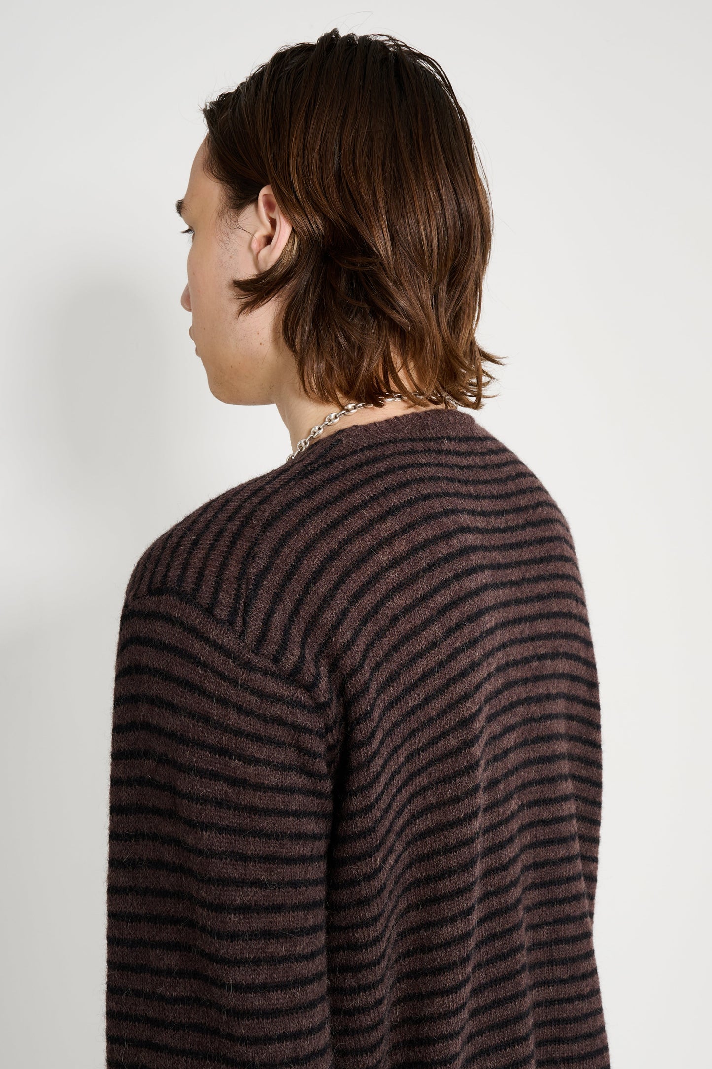 Our Legacy Rigid Popover Dirt Stripe Fuzzy Alpaca