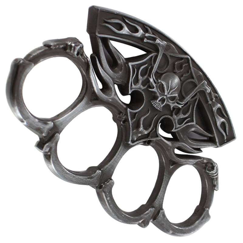 Out of the Flames Retribution Stare Knuckle Antiqued Silver