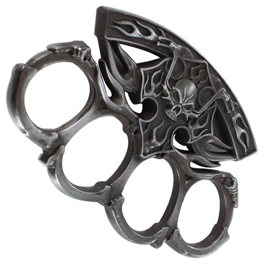 Out of the Flames Retribution Stare Knuckle Antiqued Silver