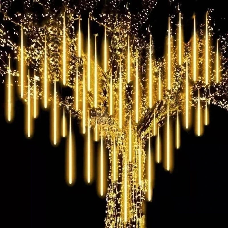 Outdoor Meteor Shower Christmas Lights LED 10 Tubes