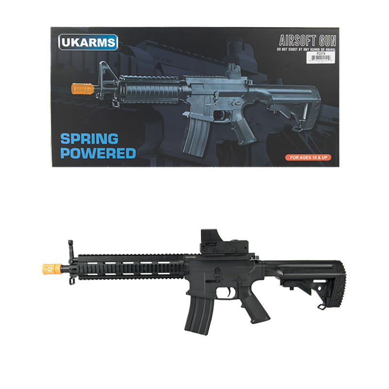 P2219 10.5" RIS Spring M4 Rifle with Mock Dot Sight FPS 210 w/ .20G BBs
