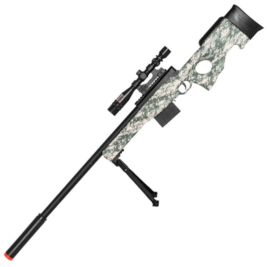 Airsoft Sniper Rifle L96 Gun MK13 MOD L96A1 w/ Scope Bipod Bolt Action - TOPHATTER'S ARMORY DEALS