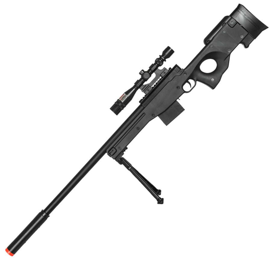 Airsoft Sniper Rifle L96 Gun MK13 MOD L96A1 Scope Bipod Bolt Action - TOPHATTER'S ARMORY DEALS