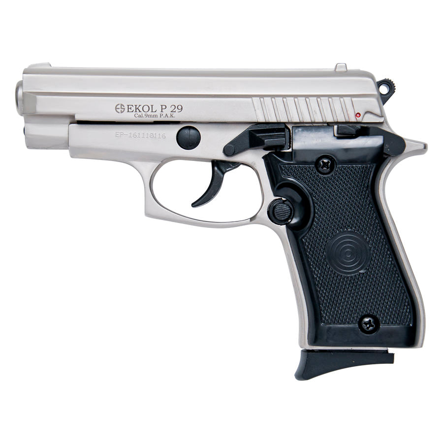 P29 Semi Automatic Blank Firing Pistol Satin Finish