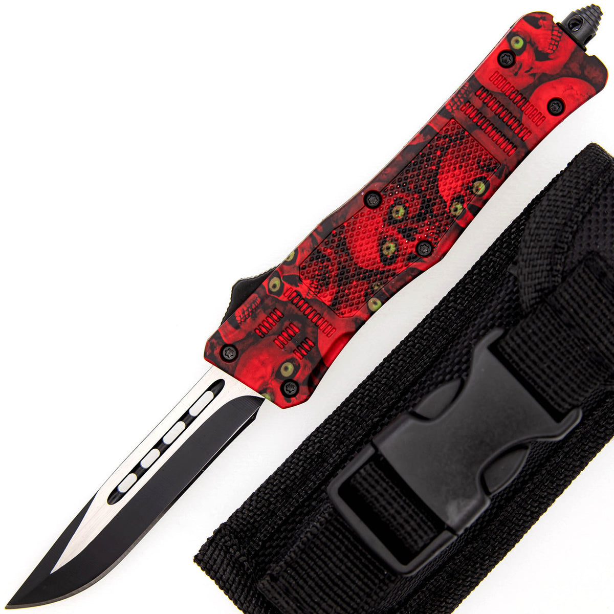 7.25" Despair Factor Automatic Dual Action Out The Front Knife - TOPHATTER'S ARMORY DEALS