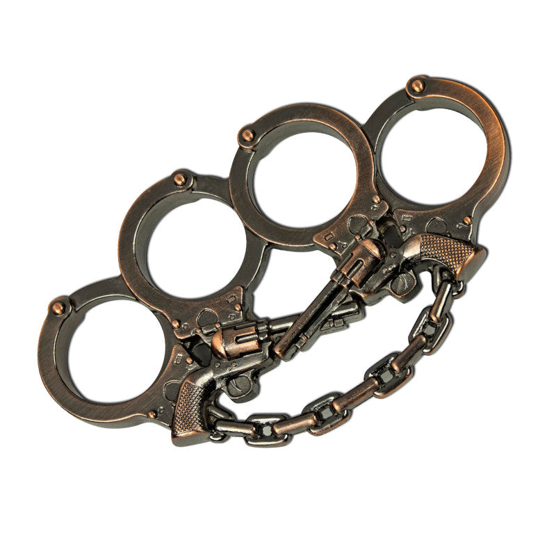 Copper Revolver Design Knuckle Duster