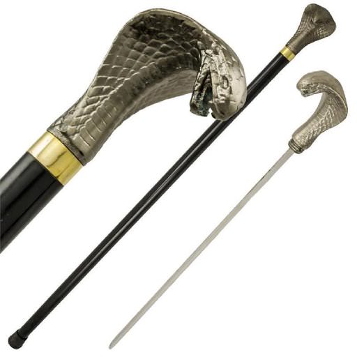 Cobra Snake Strike Sword Cane