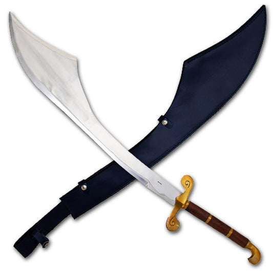 Persian Sindbad Scimitar Sword With Leather Sheath