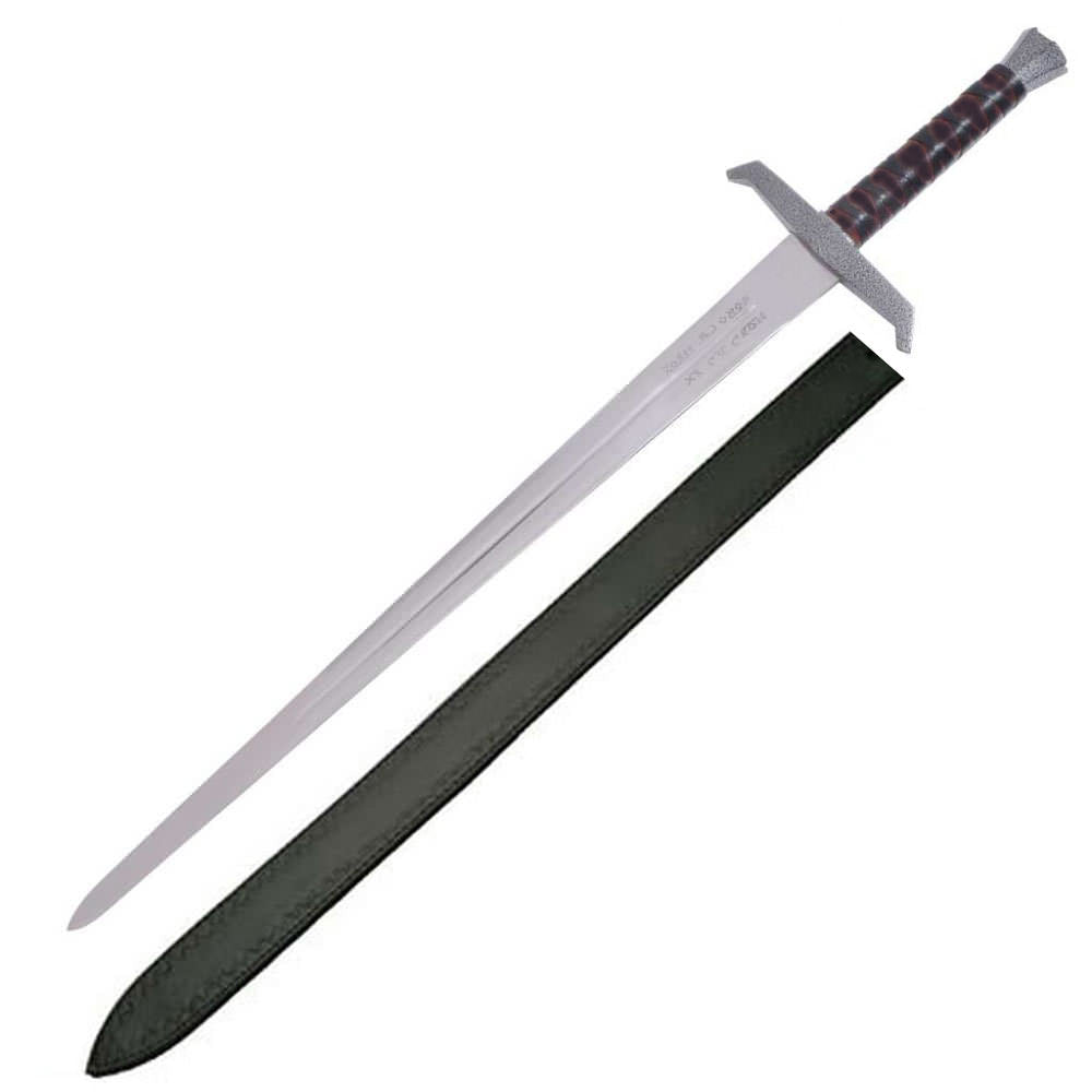 King Arthur Excalibur Sword Inscribed Full Tang Steel Sword With Sheath - TOPHATTER'S ARMORY DEALS