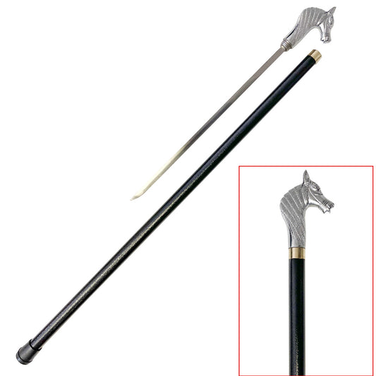 Stylish Horse Head Walking Cane Sword