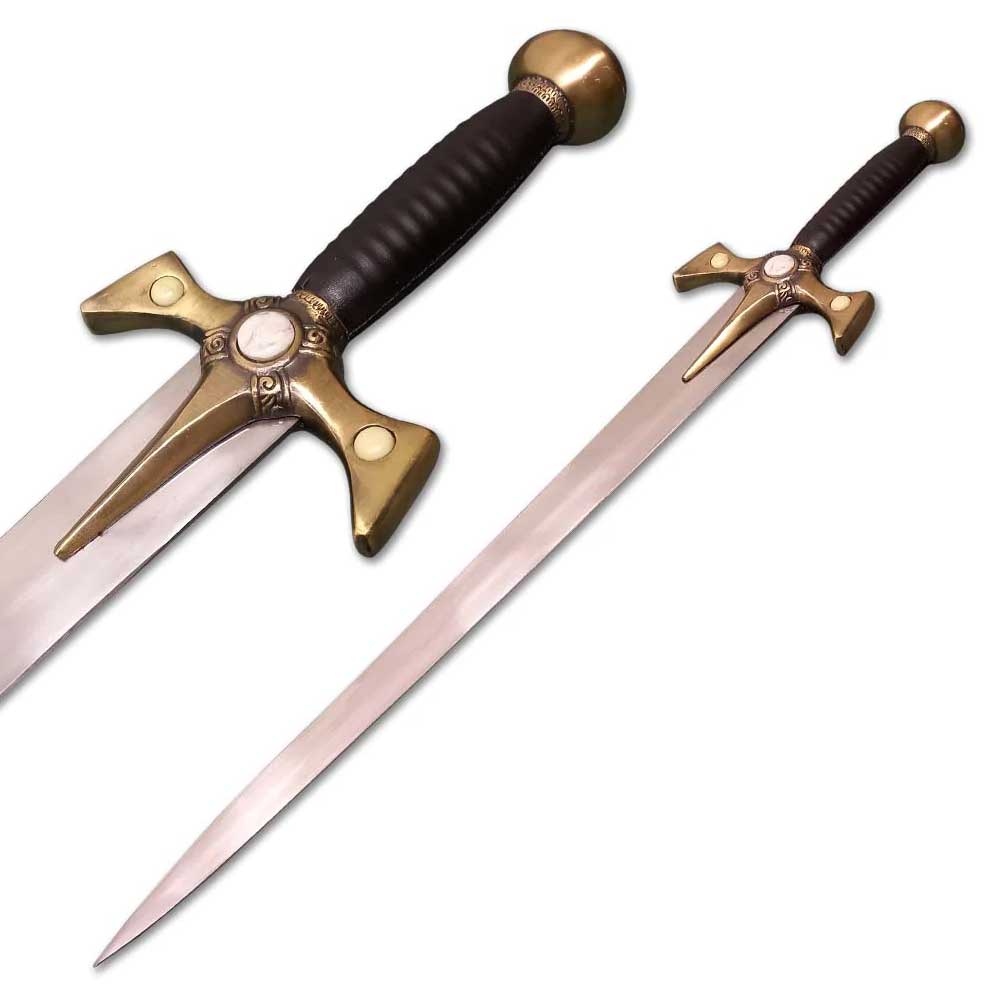 Handmade Stainless Steel Xena Warrior Princess Sword Replica with Leather Sheath