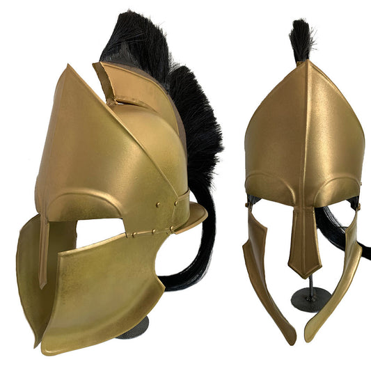 Decorative Greek Spartan Full Size Helmet With Stand