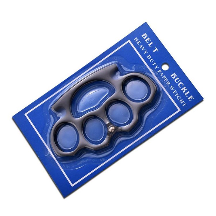 Self Defense Black Knuckle Buckle in Clam Shell Pack - TOPHATTER'S ARMORY DEALS