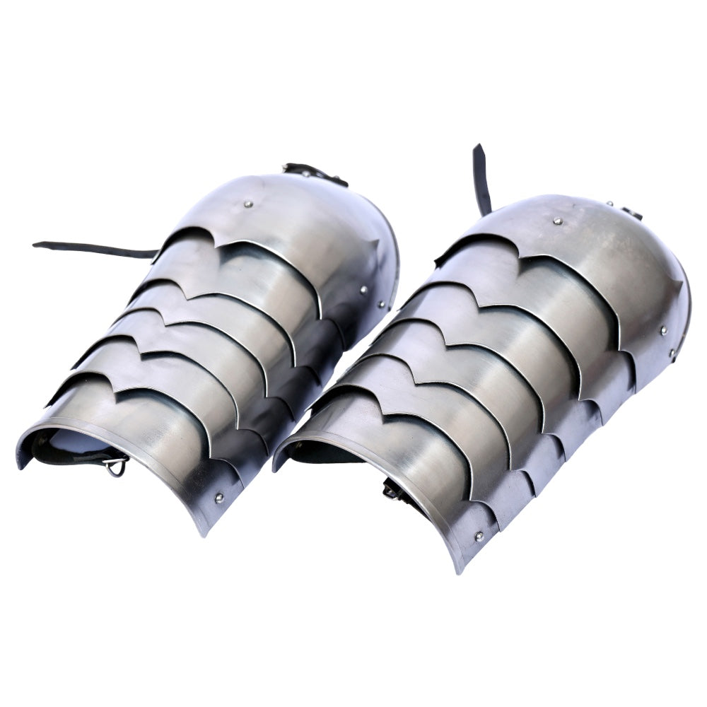 Medieval Plate Armor Steel Pauldrons Set - TOPHATTER'S ARMORY DEALS