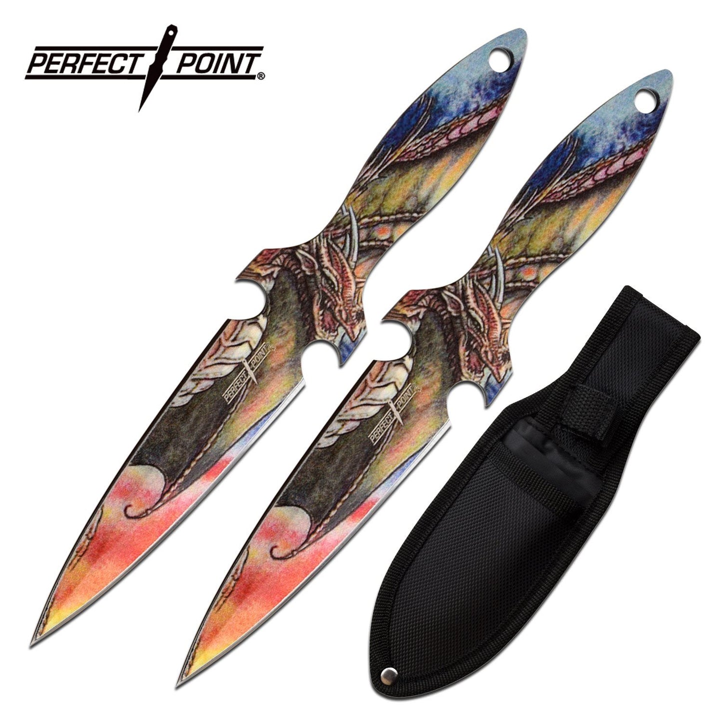 2-PC Throwing Knife Set | Perfect Point 2-Piece Dragon Game Kunai Thrones