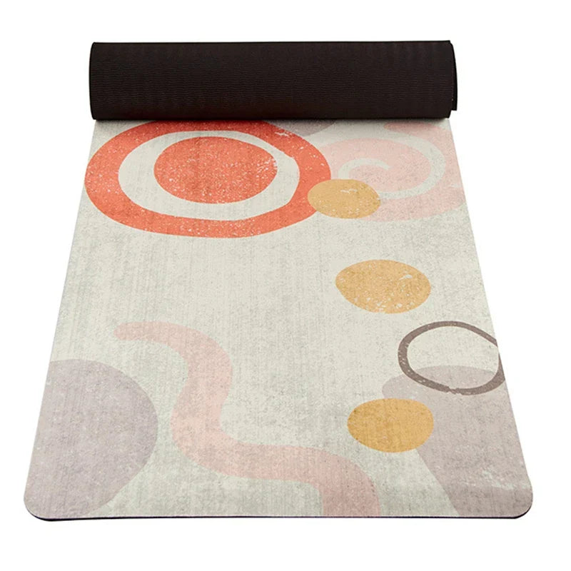 Portable Anti-Skid Suede Pilates Yoga Mat