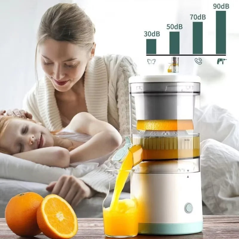 Portable Electric Citrus Juicer USB Rechargeable White