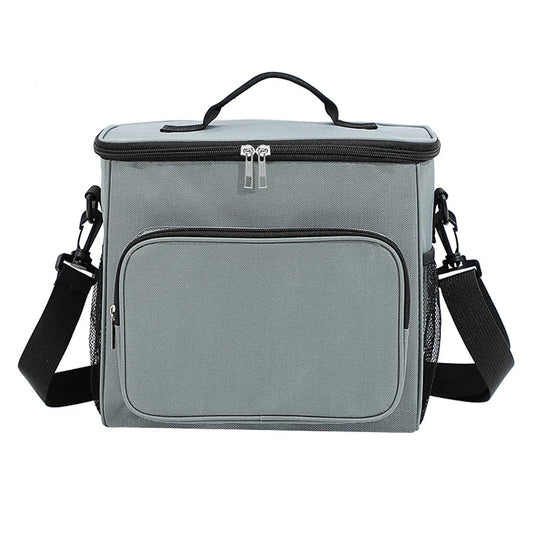 Portable Insulated Lunch Bag Waterproof Cooler (Grey)