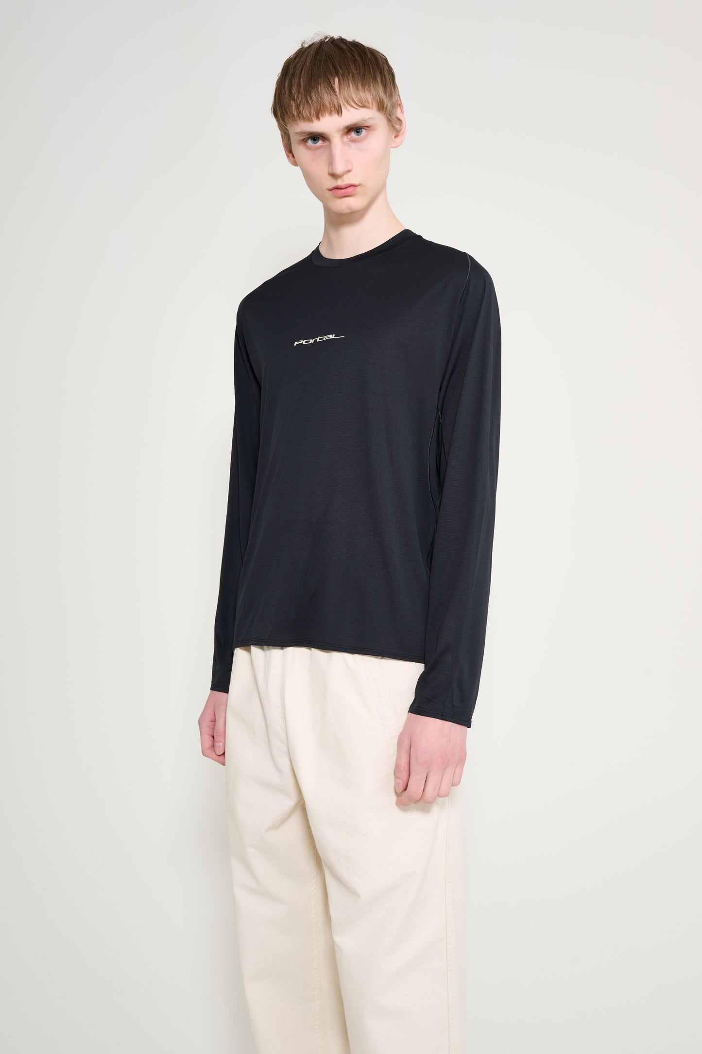 Portal Lateral Peak LS T-shirt Black Beauty