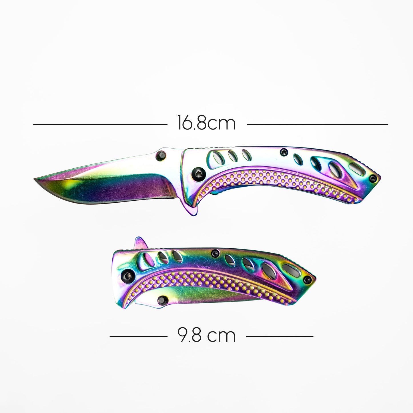 Fire and Steel - Prismatic Vortex Folding Knife
