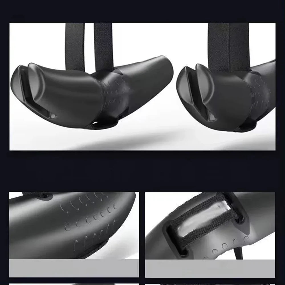 Heavy Duty Pull Up Handles Rubber Neutral Grip Black