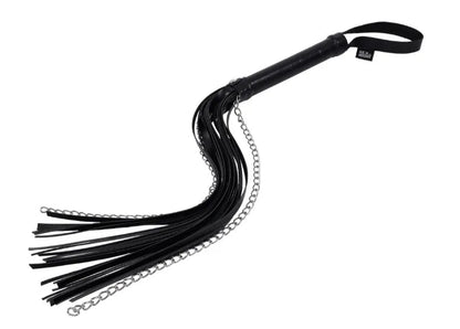 Shadow Chain Flogger – Faux Leather and Chain Impact Toy