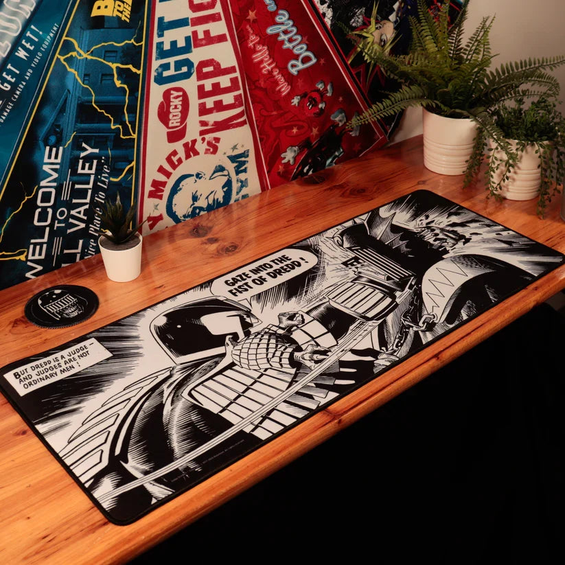2000 AD Judge Dredd XL Desk Pad and Coaster Set