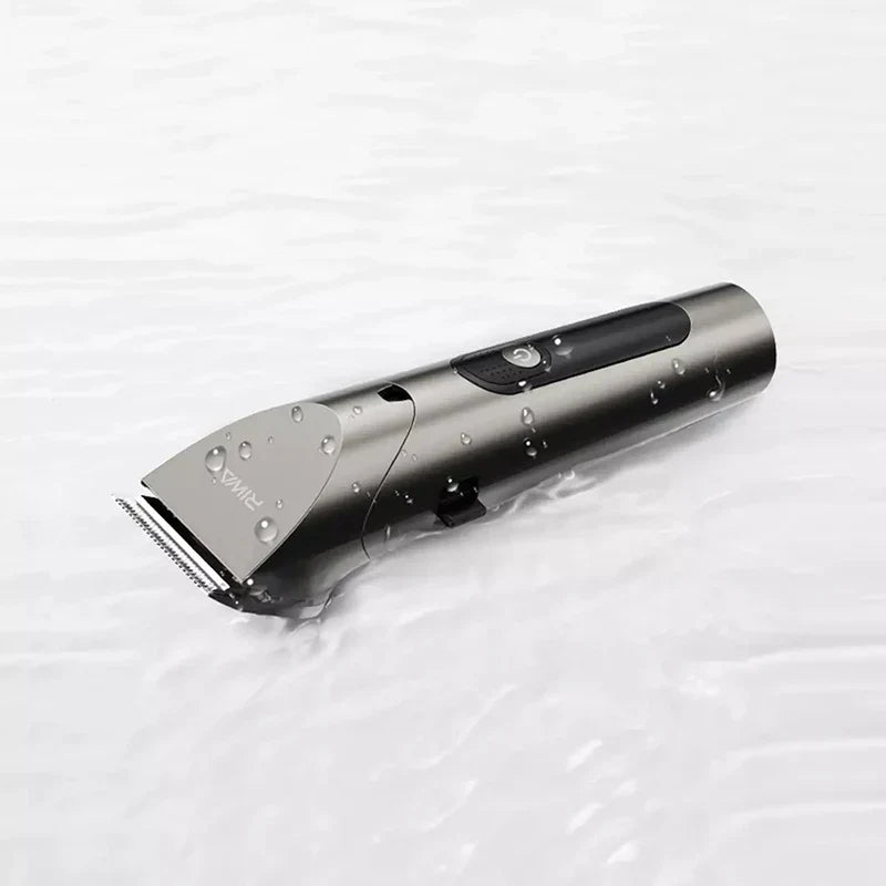 Washable Rechargeable Hair Clipper Professional Barber Trimmer Grey