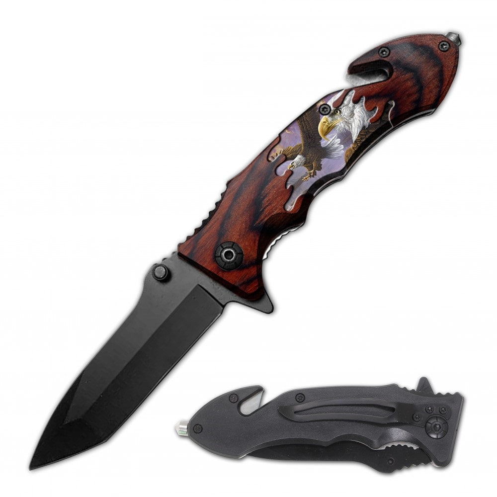 Eagle Rescue Folding Spring Assist Open EDC Pocket Knife - TOPHATTER'S ARMORY DEALS