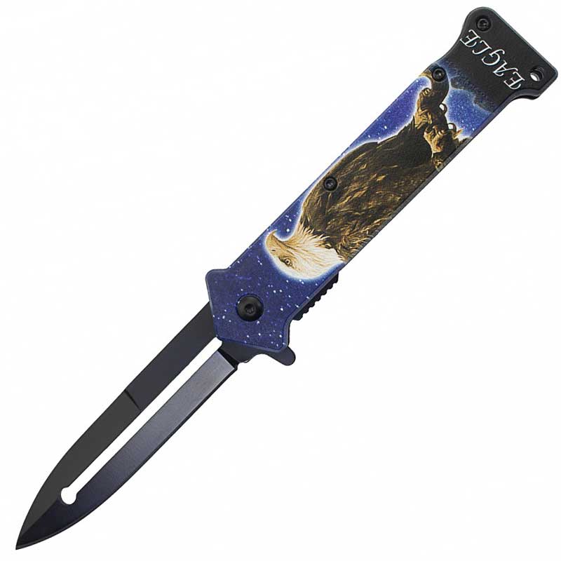 8" Eagle Spring Assisted Opening Joker Knife - TOPHATTER'S ARMORY DEALS