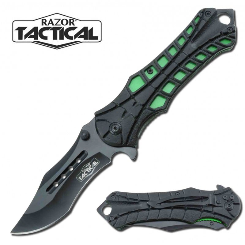 Tactical Rescue Assisted Opening Operations Knife - Green