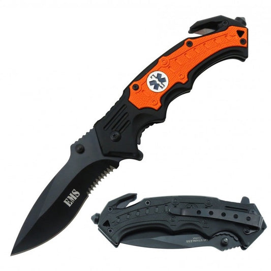 Spring Assist - 'Legal Auto Knife' - EMT EMS - Orange