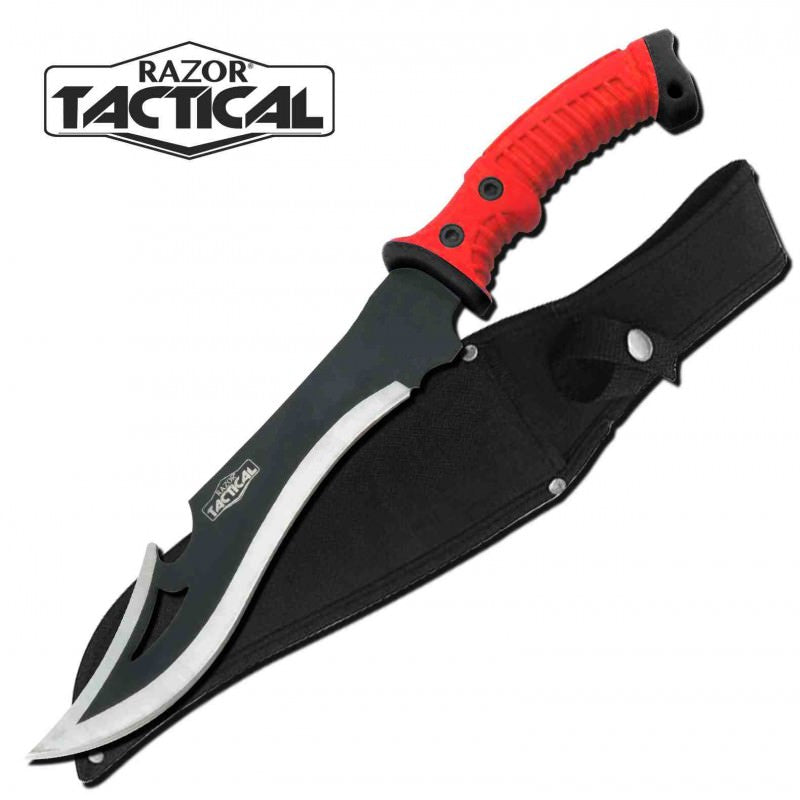 Combat Machete Razor Tactical - Zombie Killer Red