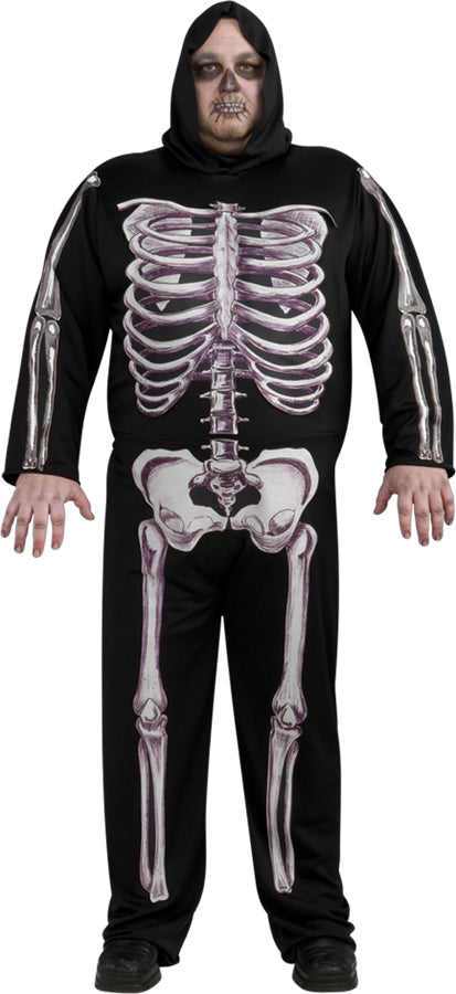 Men's Plus Size Skeleton Costume