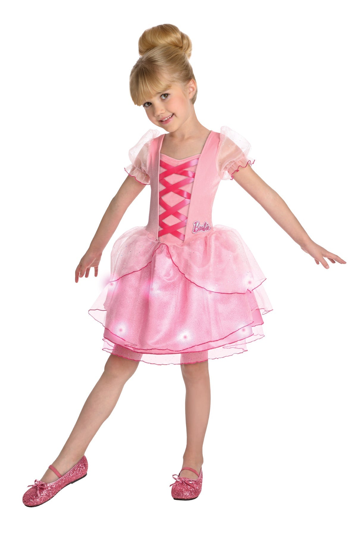 Girl's Light-Up Ballerina Barbie Costume