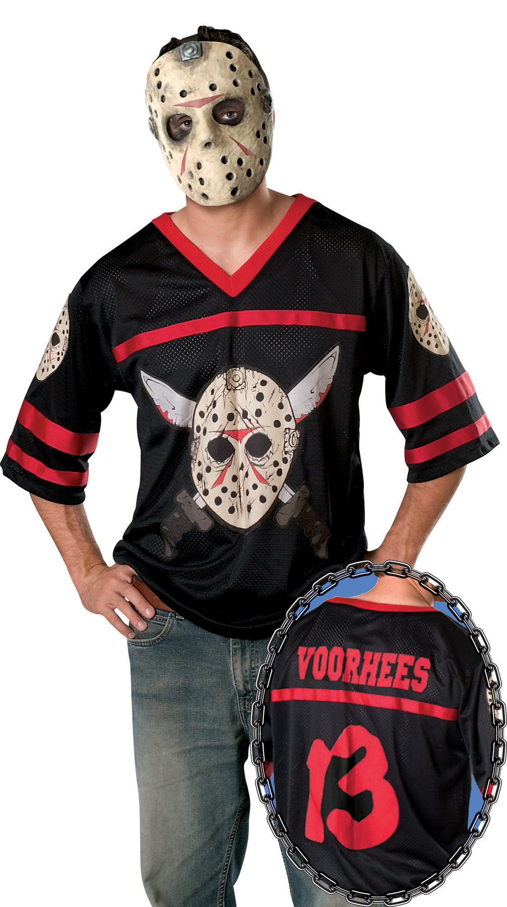 Men's Jason Hockey Jersey & Mask - Friday the 13th