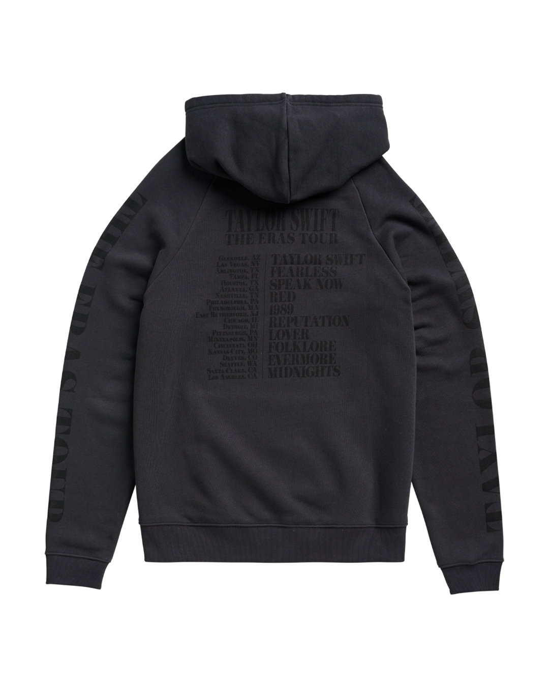Taylor Swift | The Eras Tour Through LA Black Hoodie