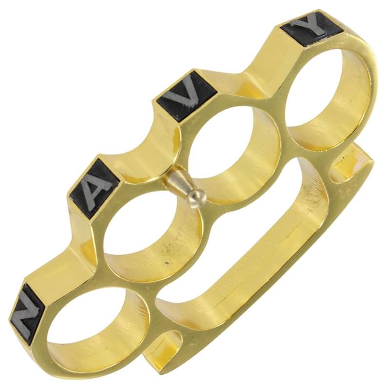 Rampage Navy Yard Knuckle Buckle Gold - TOPHATTER'S ARMORY DEALS