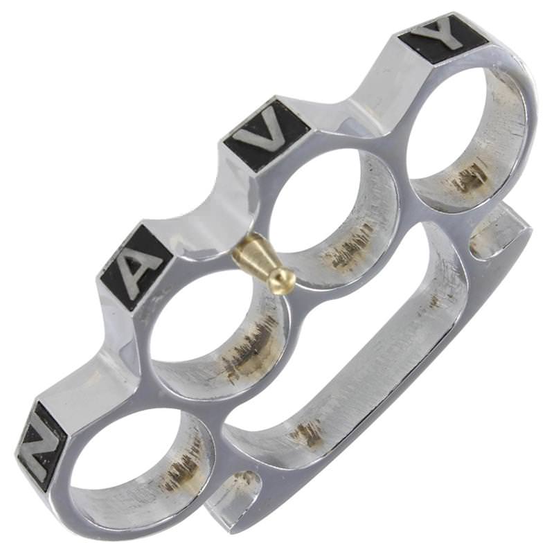 Rampage Navy Yard Knuckle Buckle Silver - TOPHATTER'S ARMORY DEALS