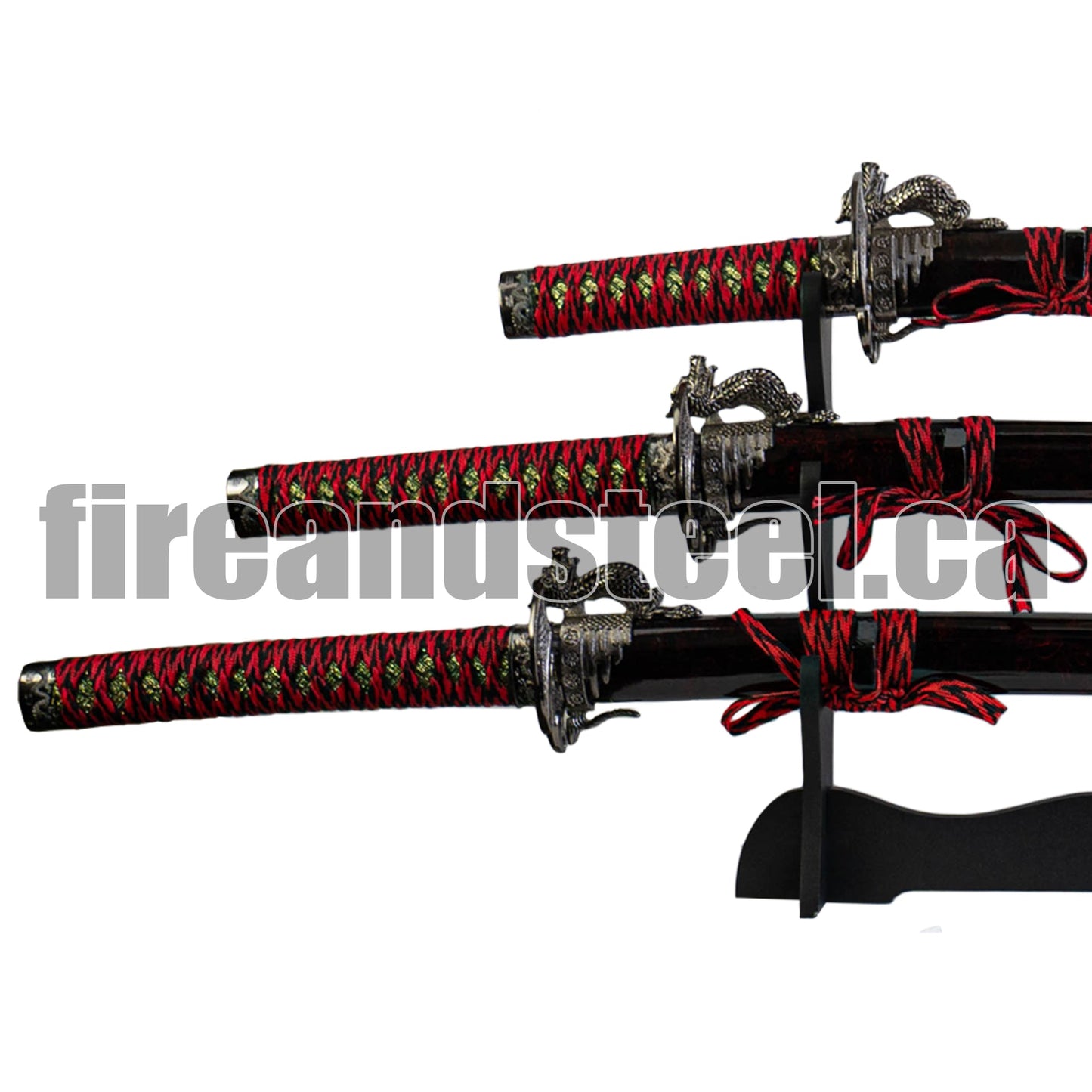 Fire and Steel - Red Dragon 3-Sword Set