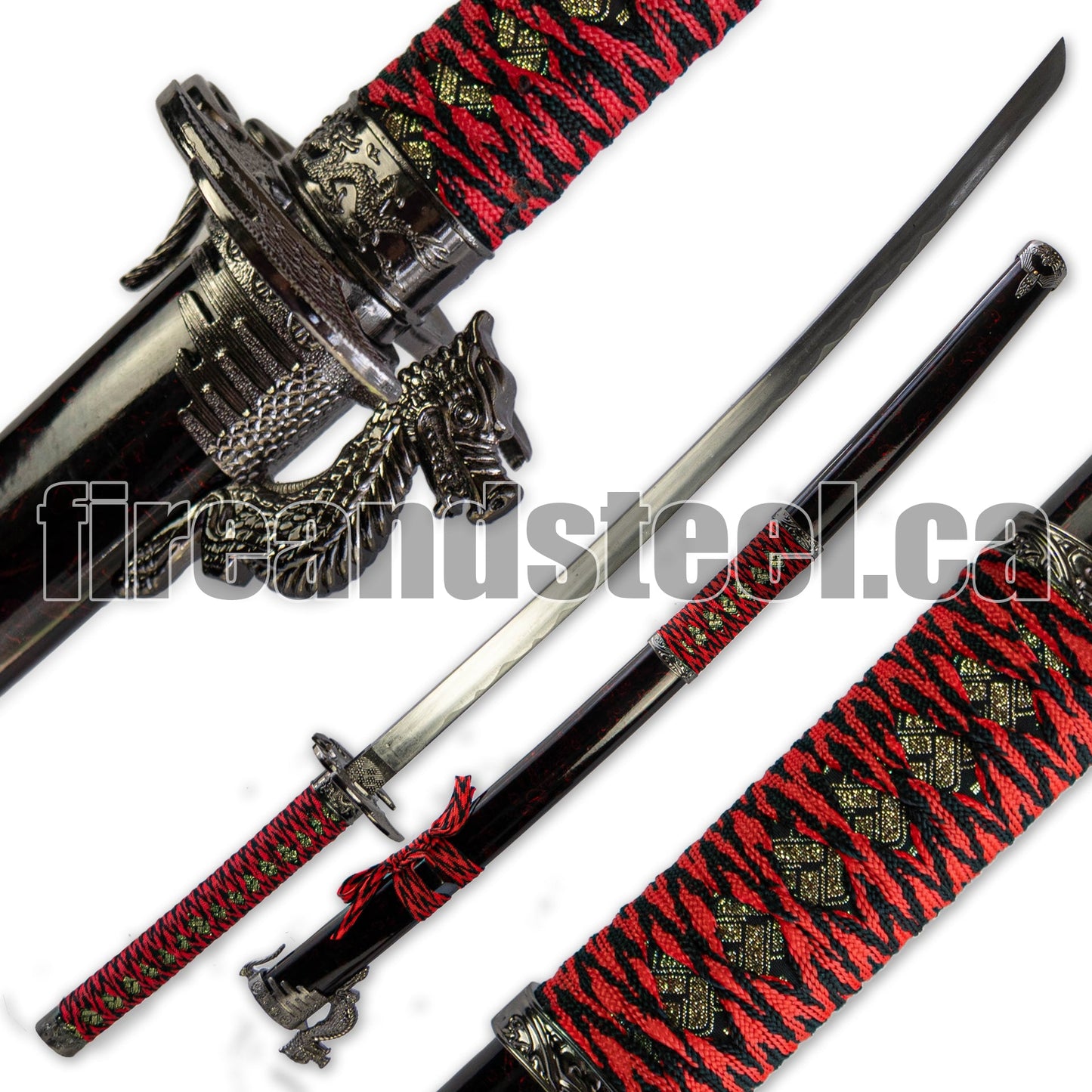 Fire and Steel - Red Dragon 3-Sword Set