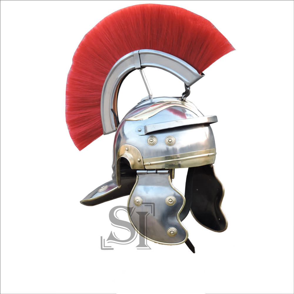 Imperial Itallic Roman Officer Helmet with Liner & Detachable Plume