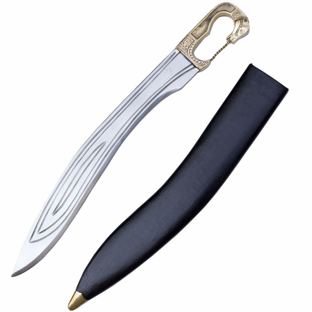 Horse Head Falcata - Kopis Sword With Scabbard - TOPHATTER'S ARMORY DEALS