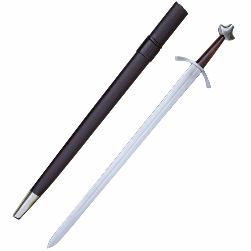 Medieval Battle Combat Sword With Scabbard - TOPHATTER'S ARMORY DEALS